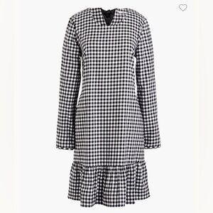 J. Crew Flannel Ruffle Dress | J. Crew Dress | Gingham Dress | Small